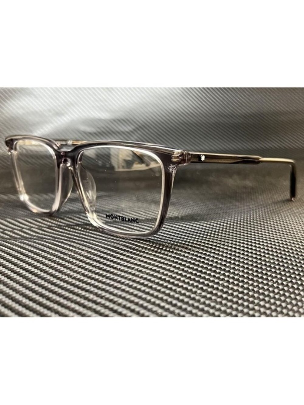 New Mont Blanc Men  Grey Transparent Eyeglasses  54- 17-